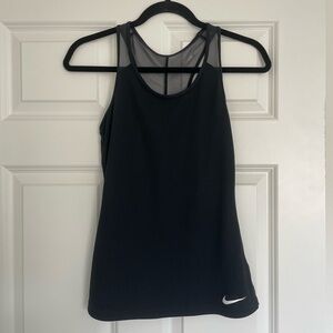 Nike Ribbed Tank with Mesh Back